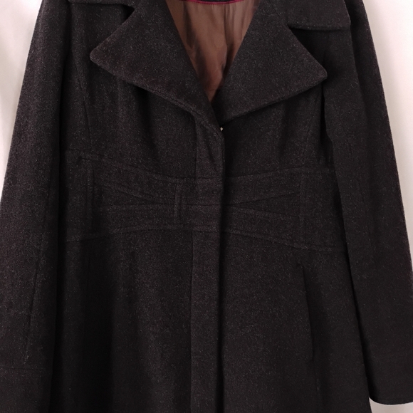 Andrew Marc Women's Cherish Walker Wool & Cashmere Winter Coat Charcoal Black - Picture 5 of 16